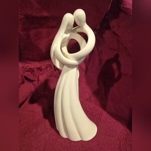 Elegant White Ceramic Sculpture